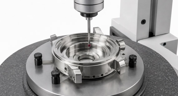 CMM Concentricity Inspection of a CNC Machined Watch Case CMM Concentricity Inspection of a CNC Machined Watch Case