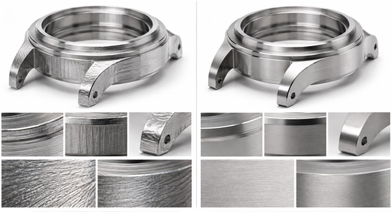 Tool Marks and Chatter Defects on a CNC Machined Watch Case Tool Marks and Chatter Defects on a CNC Machined Watch Case