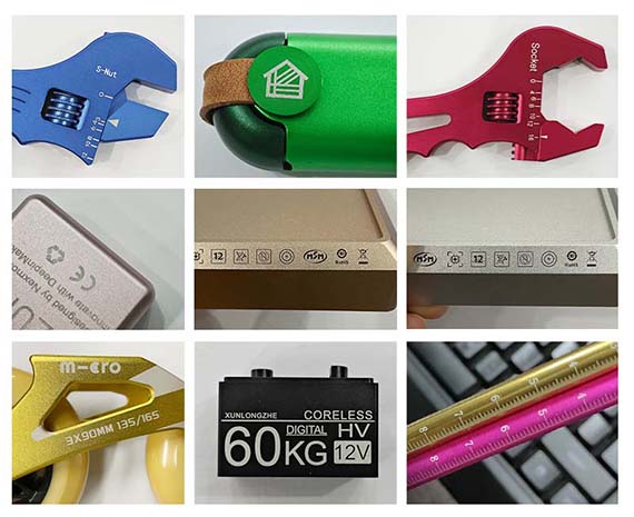 Laser Engraving Anodized Aluminum CNC Machining Parts Laser Engraving Anodized Aluminum CNC Machining Parts