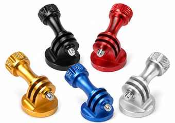 Custom CNC Machining Bead Blasting Anodizing Aluminum Tripod Mount Adapters