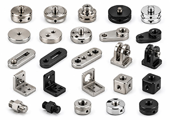 Custom CNC Machining Passivation Brushing Polishing or PVD Stainless Steel Tripod Mount Adapters