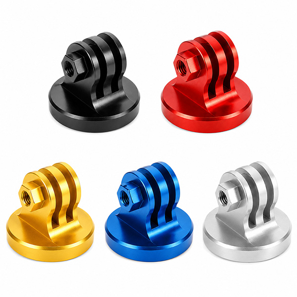 Custom Anodizing Aluminum CNC Tripod Mount Adapter Machining