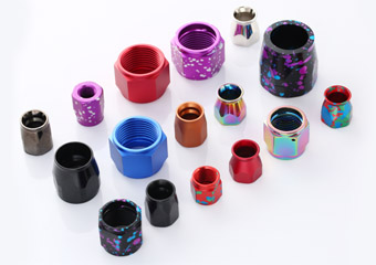 Custom Color Anodizing CNC AN Fittings Machining