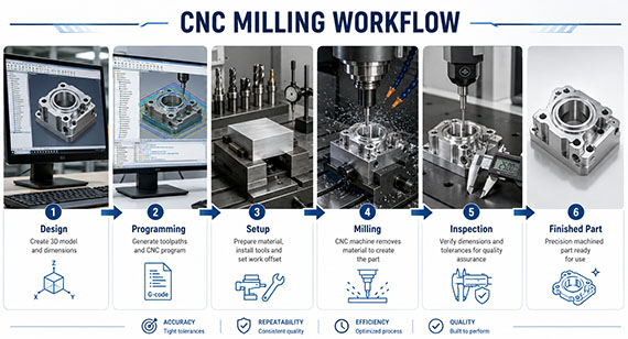 CNC Milling Process Work CNC Milling Process Work