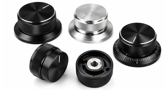 Custom CNC Black Anodized Aluminum Control Knob Machining Custom CNC Black Anodized Aluminum Control Knob Machining