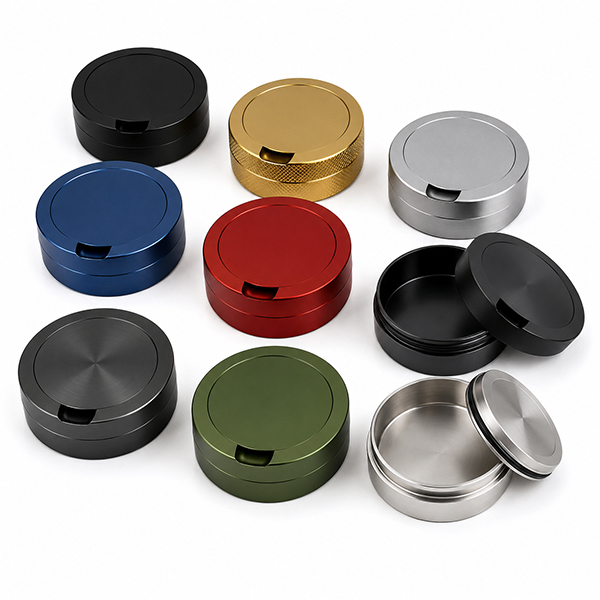 Custom CNC Machined Metal Snuff and Snus Cans Custom CNC Machined Metal Snuff and Snus Cans
