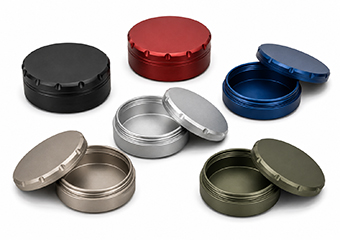 Bead Blasting + Anodizing CNC Machining Snuff & Snus Cans Bead Blasting + Anodizing CNC Machining Snuff & Snus Cans