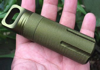 Custom 6061 6063 Aluminum CNC Machining Waterproof EDC Pill Bottle Cases Box