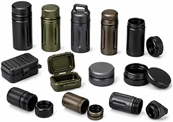 Custom CNC Machining Hard Anodizing Waterproof EDC Pill Bottle Cases Box