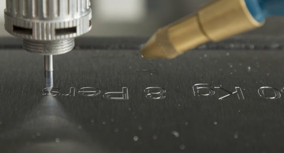 Police de gravure CNC en creux Police de gravure CNC en creux
