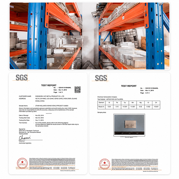 Metal CNC Machining Material and Material Testing Report