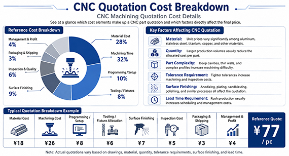 CNC machining quote cost breakdown CNC machining quote cost breakdown