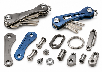 Custom CNC Machined EDC Key Organizers & Keychain Components Parts