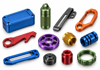 Custom CNC Machined Anodizing Aluminum EDC Parts