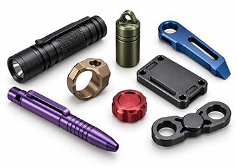 Custom CNC Machined Hard Anodizing EDC Parts
