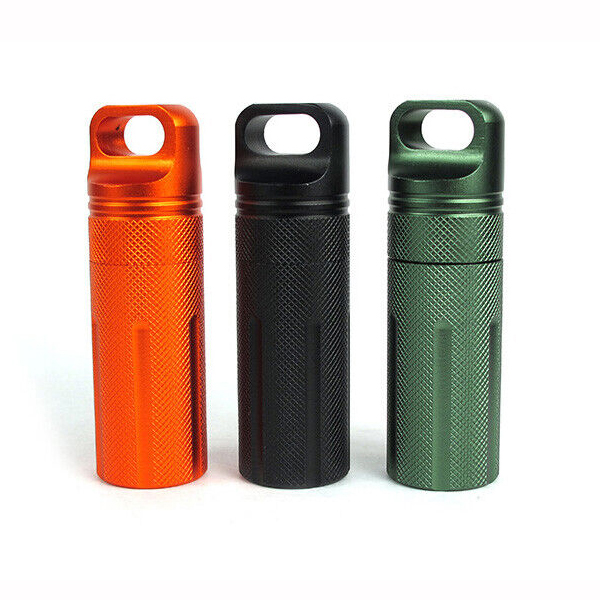 Custom CNC Machined Aluminum EDC Pill Bottle Case