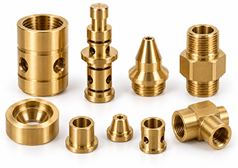 Custom Precision Brass CNC Turned Valve & Flow Components Custom Precision Brass CNC Turned Valve & Flow Components