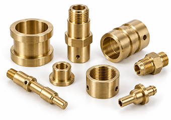 Custom Precision Brushing Brass CNC Turned Parts Custom Precision Brushing Brass CNC Turned Parts