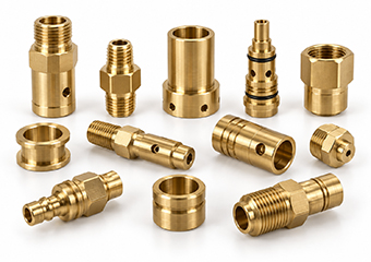 Custom CNC Turned Automotive & Mobility Systems Brass Components Custom CNC Turned Automotive & Mobility Systems Brass Components