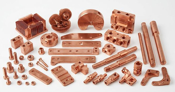 Precision CNC Machined Red Copper Parts