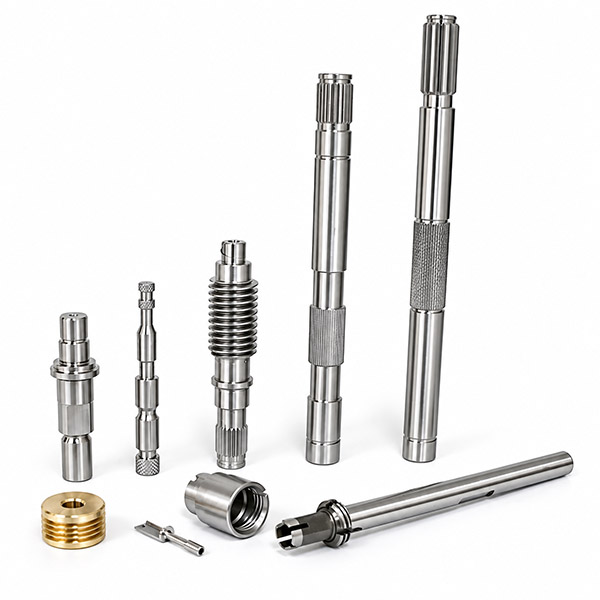Precision CNC Machining Turning 1045 Carbon Steel Shafts Precision CNC Machining Turning 1045 Carbon Steel Shafts