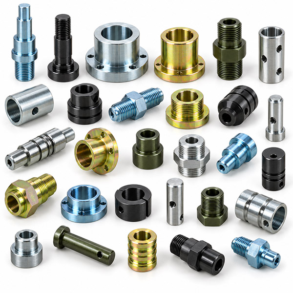 Custom Blue Clear Yellow Black Olive Drab Zinc-Plated CNC Machining Turning Parts