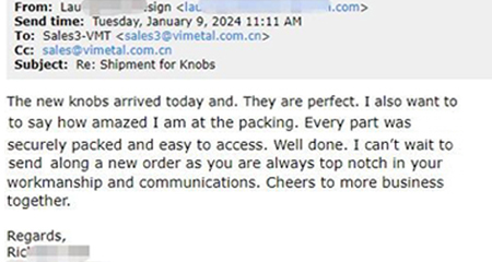 Customer Reviews – Packaging, Workmanship, Communication & Delivery
