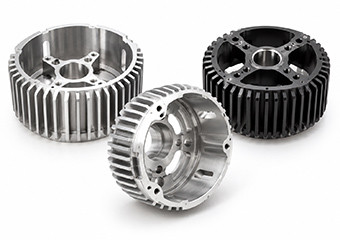 Custom CNC Machining Finned Aluminum Drone Motor Housings