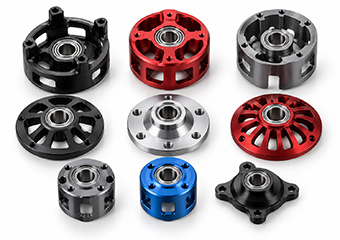 Custom CNC Machining Drone Motor Bearing End Housings & End Caps