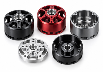 Polishing + Anodizing Aluminum Drone UAV Motor Housings CNC Machining