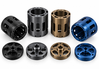 Brushing + Anodizing Aluminum Drone UAV Motor Housings CNC Machining