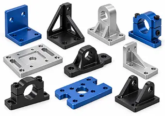 Custom Anodized Aluminum Brackets & Mounts CNC Machining
