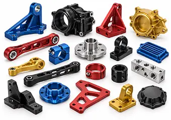 Custom Anodized Aluminum Automotive & Mobility Systems CNC Machining Parts