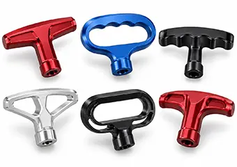 Custom CNC Machined Type II Anodizing Pull Cord & Pull Start Handles
