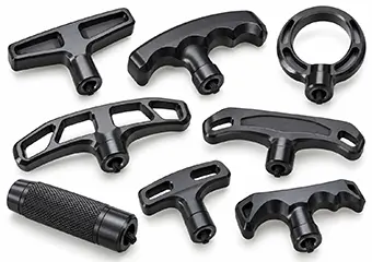 Custom CNC Machined Hard Anodizing Pull Cord & Pull Start Handles