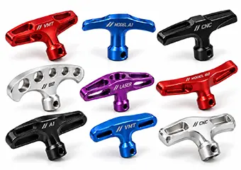 Custom CNC Machined Laser Marking & Engraving Pull Cord & Pull Start Handles