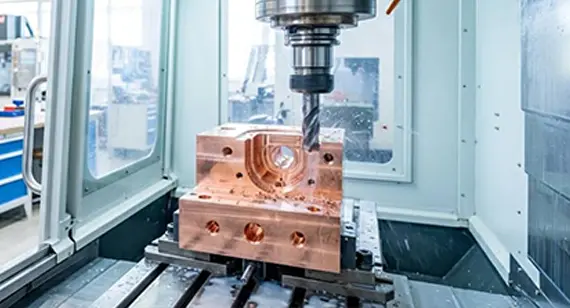 CNC Machining Tellurium Copper C14500 Parts Manufacturing CNC Machining Tellurium Copper C14500 Parts Manufacturing