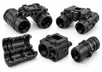 Custom CNC Machined Night Vision Binocular Housings