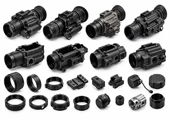 Custom CNC Machined Night Vision Monocular Housings