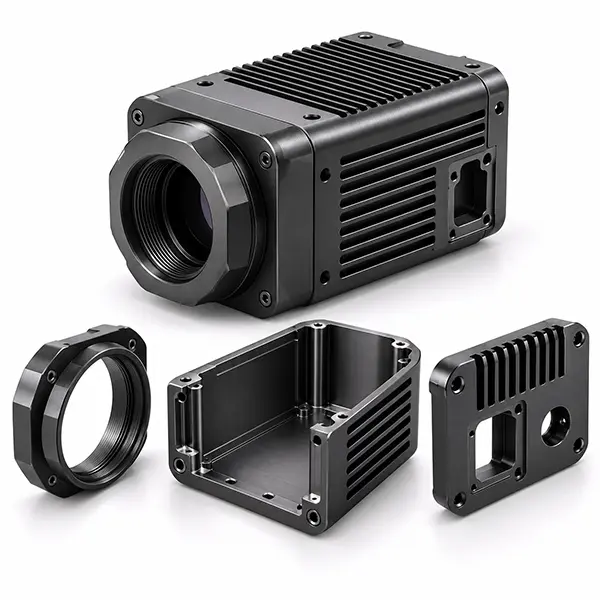 Custom CNC Machined Smart Thermal Imaging Camera Housing & Enclosure Manufacturing Custom CNC Machined Smart Thermal Imaging Camera Housing & Enclosure Manufacturing