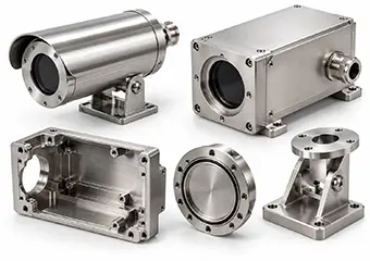Custom CNC Machined 304 316 Stainless Steel Thermal Imaging Camera Housings and Component Custom CNC Machined 304 316 Stainless Steel Thermal Imaging Camera Housings and Component
