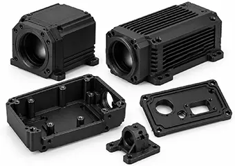 Custom CNC Machined Bead Blasting and Black Anodizing Thermal Imaging Camera Housings and Enclosures Custom CNC Machined Bead Blasting and Black Anodizing Thermal Imaging Camera Housings and Enclosures