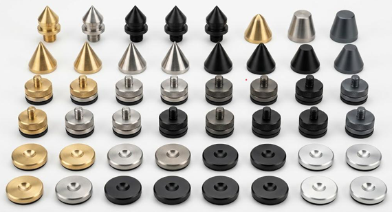 Types of CNC Machined Speaker Spikes and Feets